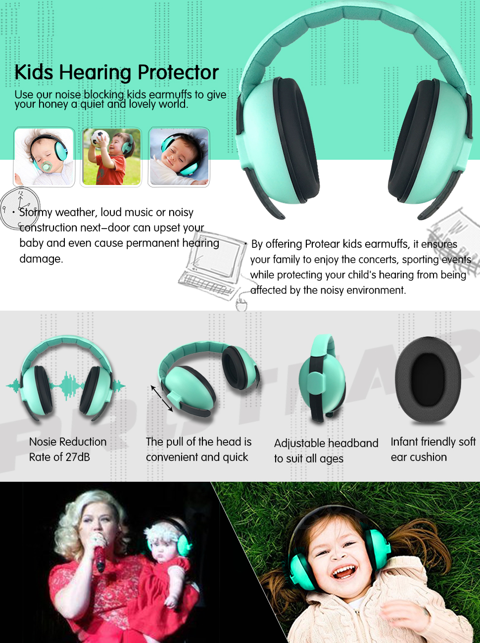 Baby Safety Ear Muffs Hearing Protection